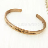 PolishedPlus Forever Today Tomorrow Inspirational Bangle