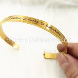 PolishedPlus Forever Today Tomorrow Inspirational Bangle