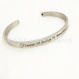 PolishedPlus Forever Today Tomorrow Inspirational Bangle