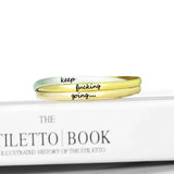 PolishedPlus Bracelet - Inspirational Stainless Steel Bangle for Women