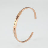 PolishedPlus Sister Bracelet Stainless Steel Bangle Personalized