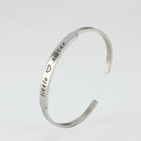 PolishedPlus Sister Bracelet Stainless Steel Bangle Personalized
