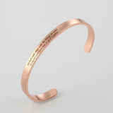 PolishedPlus Stainless Steel Bangle Letter Personalized Bracelet for Women