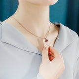 PolishedPlus Engraved Date Necklace Birthstone
