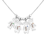 Customized Name Necklace with Birthstone Pendant