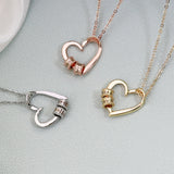 Heart Shape Pendant Necklace Personalized for Mom Christmas Gift