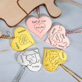 PolishedPlus Family Names Puzzle Necklace Mother's Gift