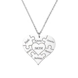 PolishedPlus Family Names Puzzle Necklace Mother's Gift