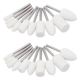 Wool Felt Polishing Buffing Wheels Mounted Mandrel Grinder Head Tool