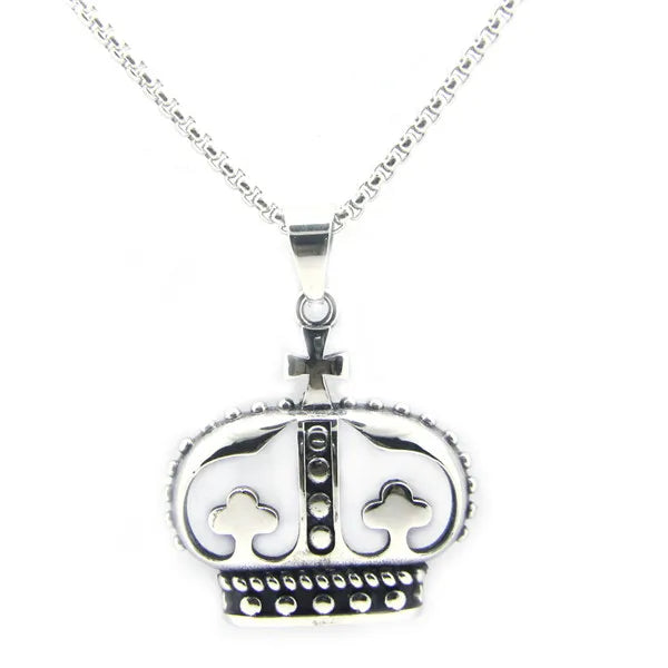 316L Stainless Steel Mens Cross Pendant Necklace
