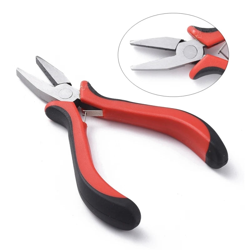 Flat Nose Jewelry Pliers DIY Tools Beading Supplies F70