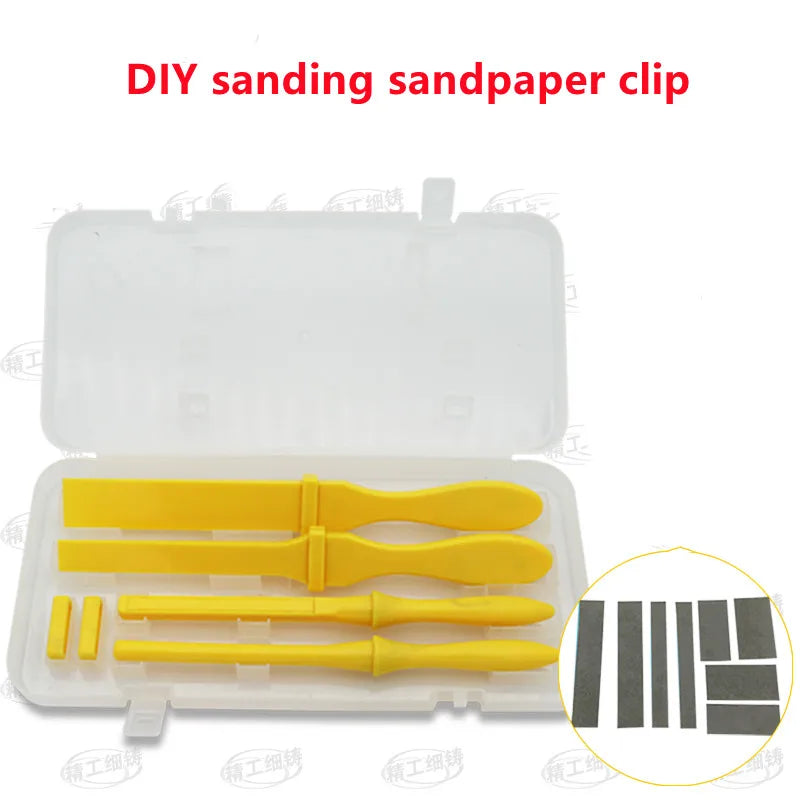 Polishing Sandpaper Kit Sanding Tool with Plastic Stick