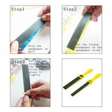 Sanding Tool with Sand Paper Plastic Stick