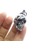 Skull Pendant Stainless Steel Mens Skeleton Pendant