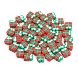 Christmas Pattern Polymer Clay Beads 9-12mm for DIY Jewelry Making