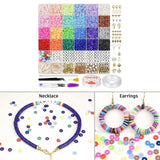 Polymer Clay Beads DIY Bracelet Jewelry Making Earring Hooks Necklace Charms