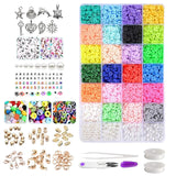 Polymer Clay Beads Elastic String Letter Beads Craft Supplies