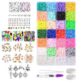 Polymer Clay Beads Elastic String Letter Beads Craft Supplies