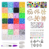 Polymer Clay Beads Elastic String Letter Beads Craft Supplies