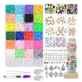 Polymer Clay Beads Lobster Clasp DIY Jewelry Making Findings Letter Beads