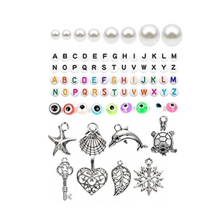 Polymer Clay Beads Lobster Clasp DIY Jewelry Making Findings Letter Beads