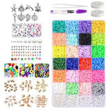Polymer Clay Beads Lobster Clasp DIY Jewelry Making Findings Letter Beads