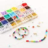 Polymer Clay Beads Set Cowrie Shell Smile Pendant Beads DIY Jewelry Making Kit