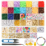 Polymer Clay Beads Set Cowrie Shell Smile Pendant Beads DIY Jewelry Making Kit