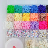 Polymer Clay Beads Set for Boho Bracelet Making