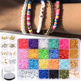 Polymer Clay Beads Spacer Pendant Charms Lobster Clasp DIY Bracelets Necklace