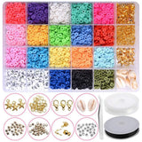 Polymer Clay Beads Spacer Pendant Charms Lobster Clasp DIY Bracelets Necklace
