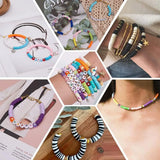 Polymer Clay Beads Spacer Pendant Charms Lobster Clasp DIY Bracelets Necklace