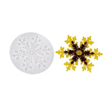 3D Snowflake Silicone Mold for Polymer Clay Crafting