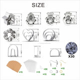 Polymer Clay Earrings Cutter Set with Hooks
