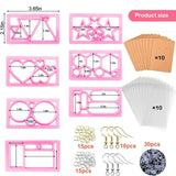 Geometric Clay Earring Cutter Set with Earring Card