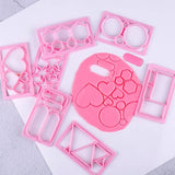 Geometric Shape Clay Earring Cutter with Earring Card