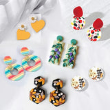 Geometric Shape Clay Earring Cutter with Earring Card