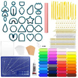 Polymer Clay Cutter Kit for Jewelry Making, Plastic Earring Cutters