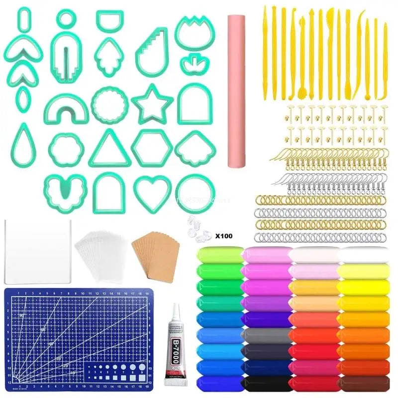 Polymer Clay Cutter Kit for Jewelry Making, Plastic Earring Cutters