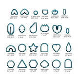 Polymer Clay Cutter Kit for Jewelry Making, Plastic Earring Cutters