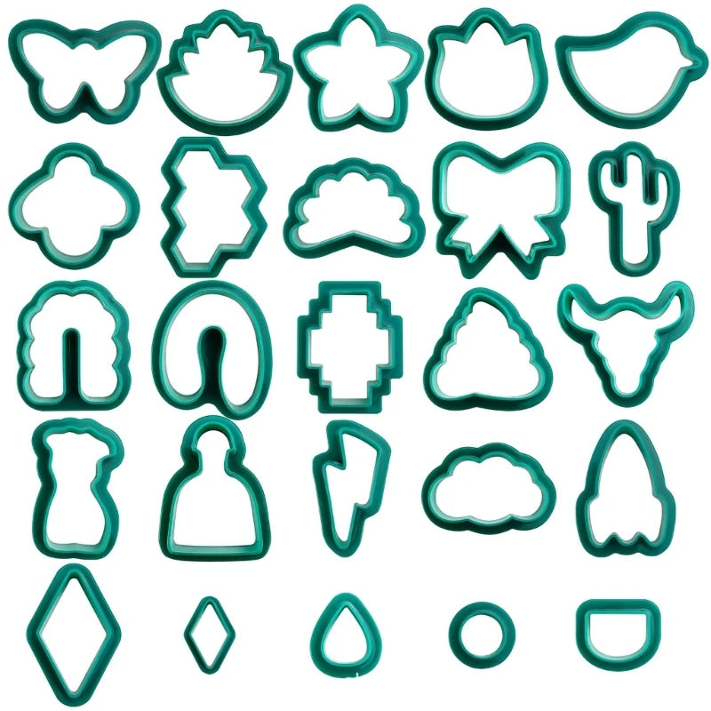 Polymer Clay Cutter Set with Earring Cards