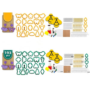 Polymer Clay Cutter Set with Earring Cards
