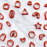 Polymer Clay Cutter Set - 24 Shapes, 16 Round Cutters, 60 Earring Accessories