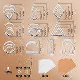 Polymer Clay Cutter Set with Earring Hooks and Earring Cards
