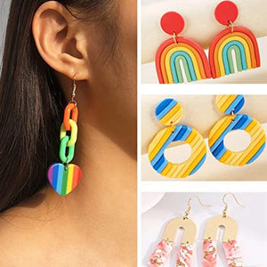 Polymer Clay Earring Cutters with Cards and Hooks