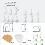 Polymer Clay Earring Cutters Set with Earring Cards, Hooks - DIY Jewelry Making
