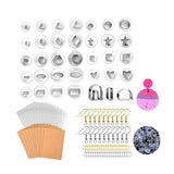 Polymer Clay Earring Cutters Set with Earring Cards & Hooks