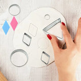Polymer Clay Earring Cutters Set with Cards and Hooks