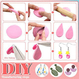 Polymer Clay Cutters Earring Cutters Stainless Steel Cutter with Earring Cards