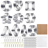 Polymer Clay Cutters Earring Cutters Stainless Steel Cutter with Earring Cards